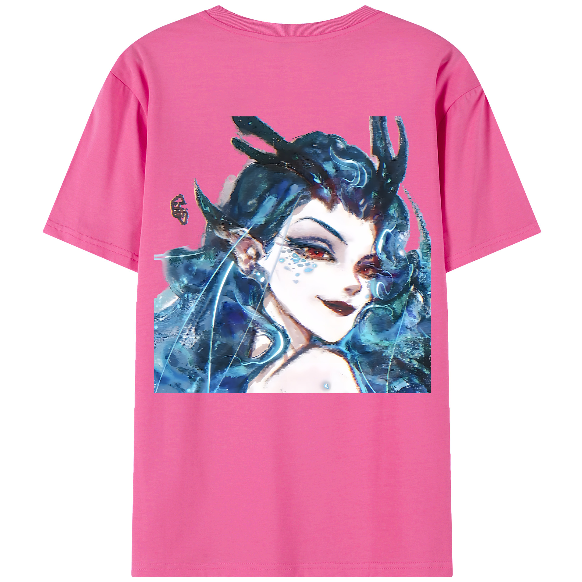 （画像用） Ne Zha 2 ナタ 魔童の大暴れ レディース半袖Tシャツ(バックプリント)